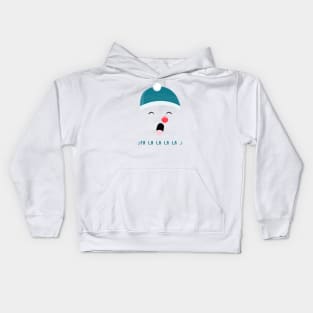 Caroler Snowman Kids Hoodie